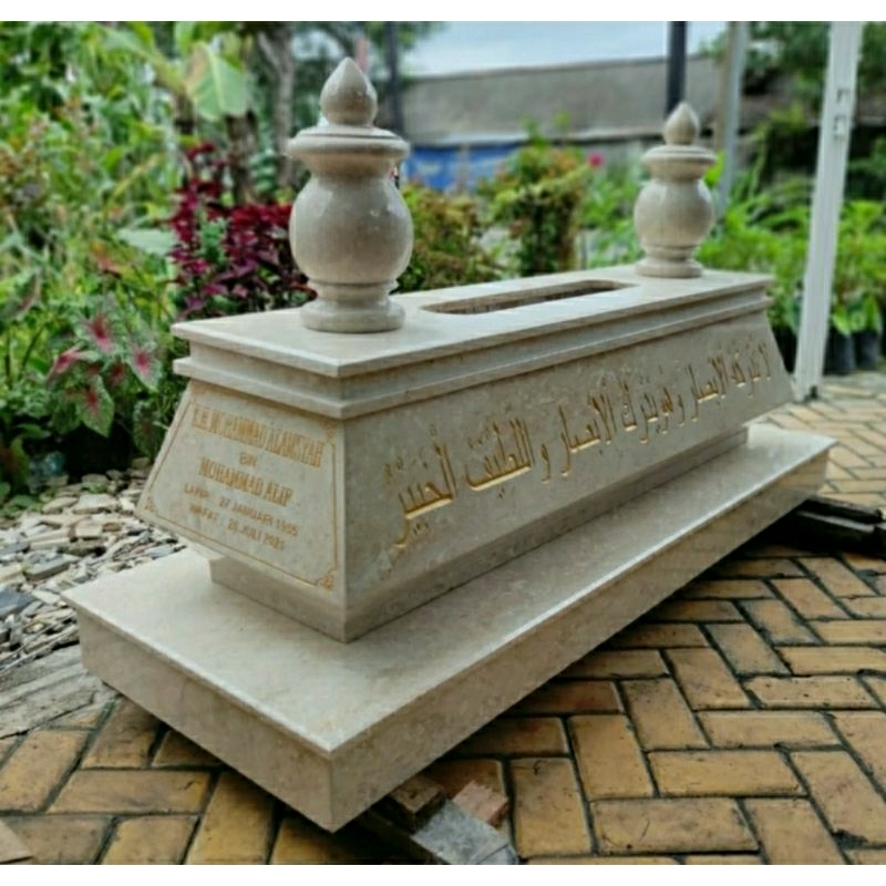 Kijingan Makam Marmer Asli