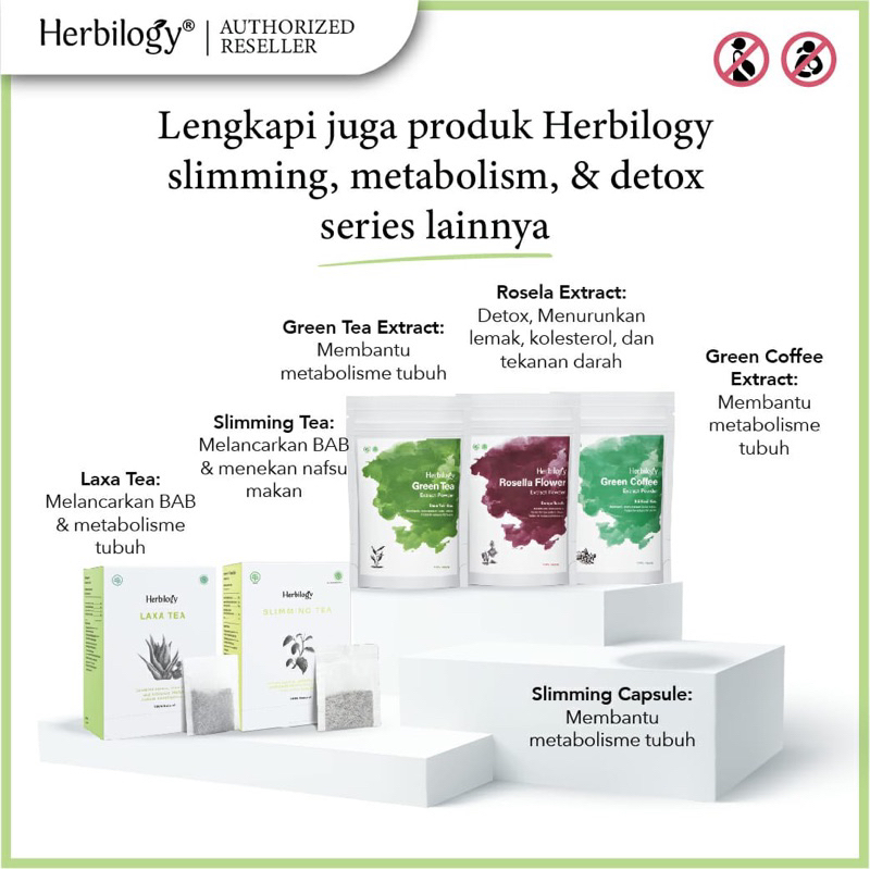 Herbilogy Laxa Tea - 20 tea bag / Teh Diet Slimming Laxative / Melancarkan BAB / mengurangi lemak