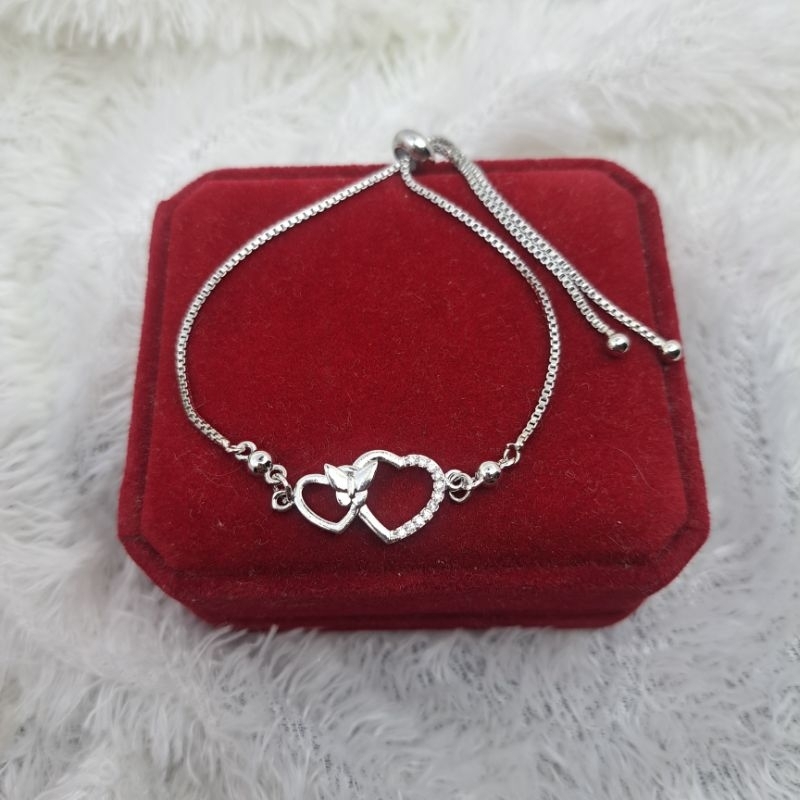 Gelang Serut Silver anti Karat