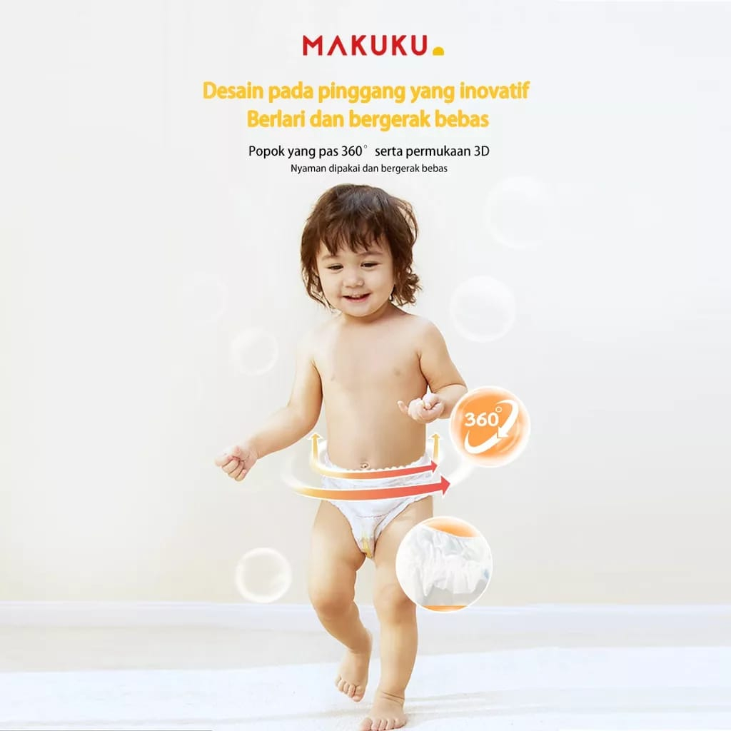 MAKUKU SAP DIAPERS BALANCE CARE NB 48 S 46 TAPE M 36 L 36 XL 34 XXL 32 PANTS