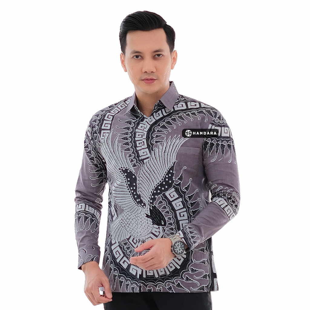 Handara Batik Pria Marlen Abu HB-365