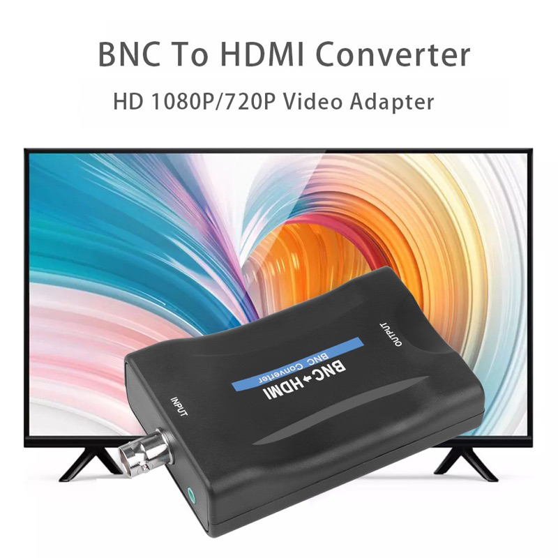 Konverter BNC To HDMI Converter Kabel Sinyal Adapter Display Video Conversor Pengintaitv Konverter Sinyal Untuk Komputer Notebook PC / DVR