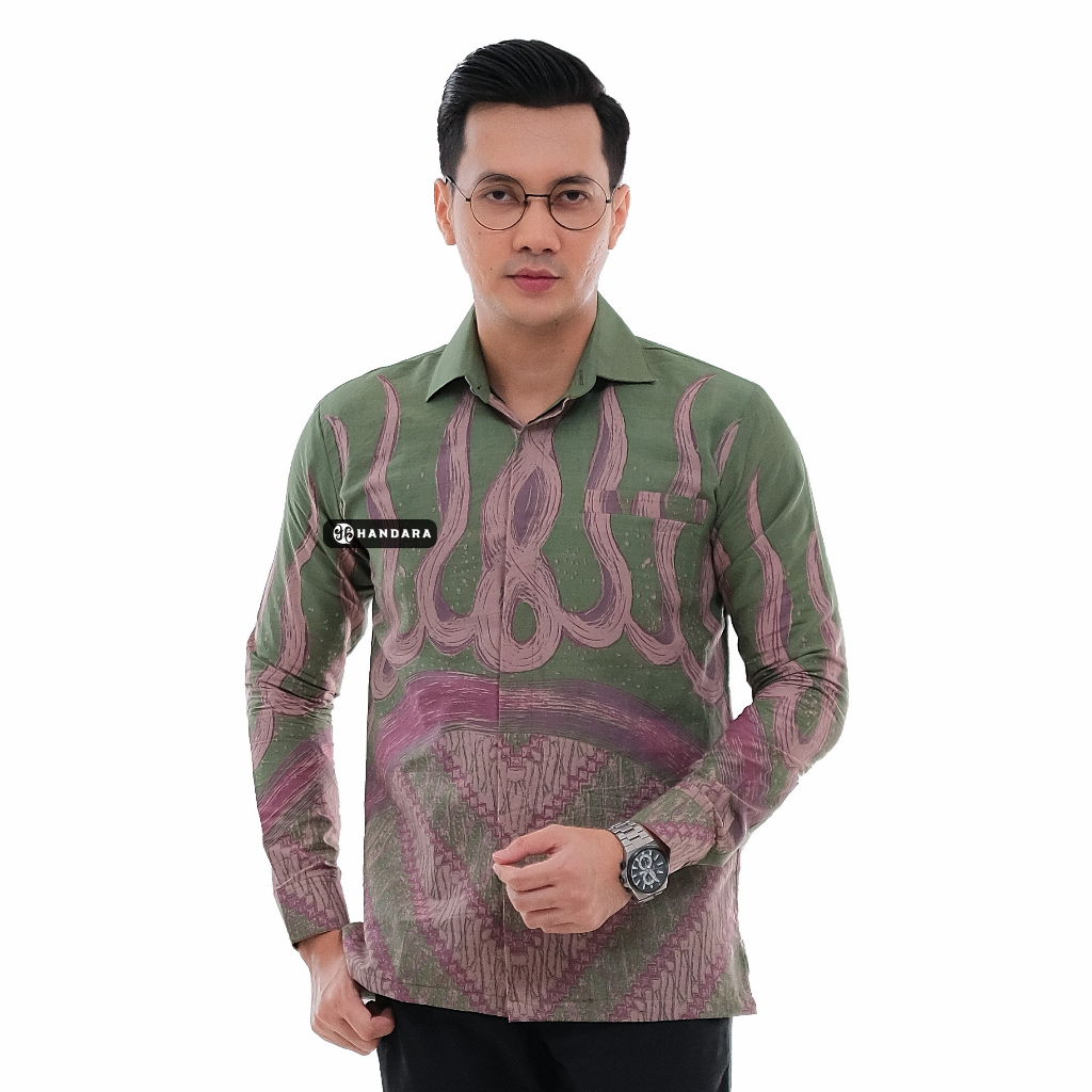 Handara Batik Pria Legowo Hijau Sage HB-331