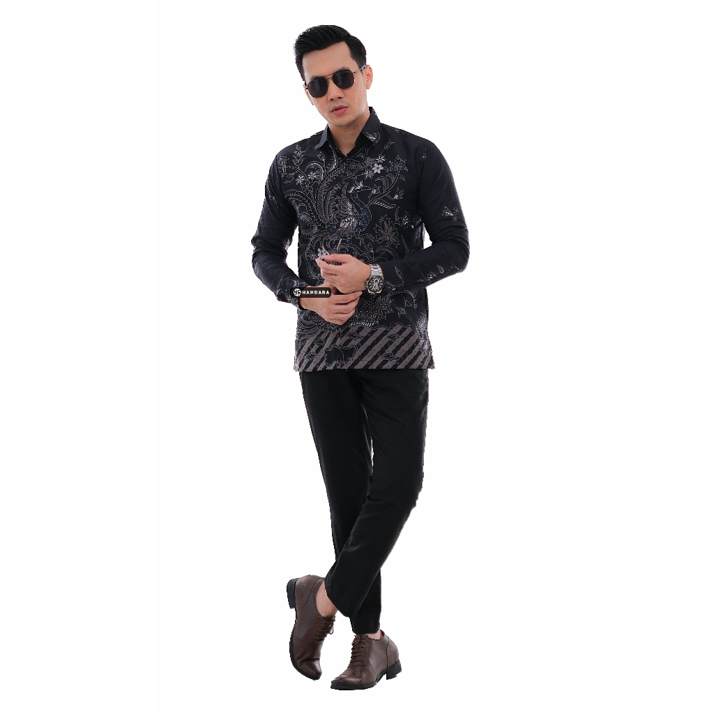 Handara Batik Pria Srigunting Hitam HB-215