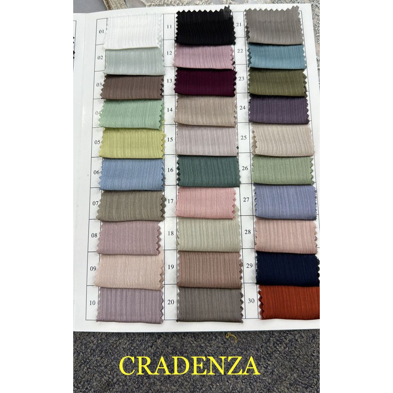 [NEW ARRIVAL] KAIN CRADENZA / CRINKLE SATIN PREMIUM ORIGINAL KRINKEL SILK KERUT TERMURAH SANTORINI CRINKLE YORYU