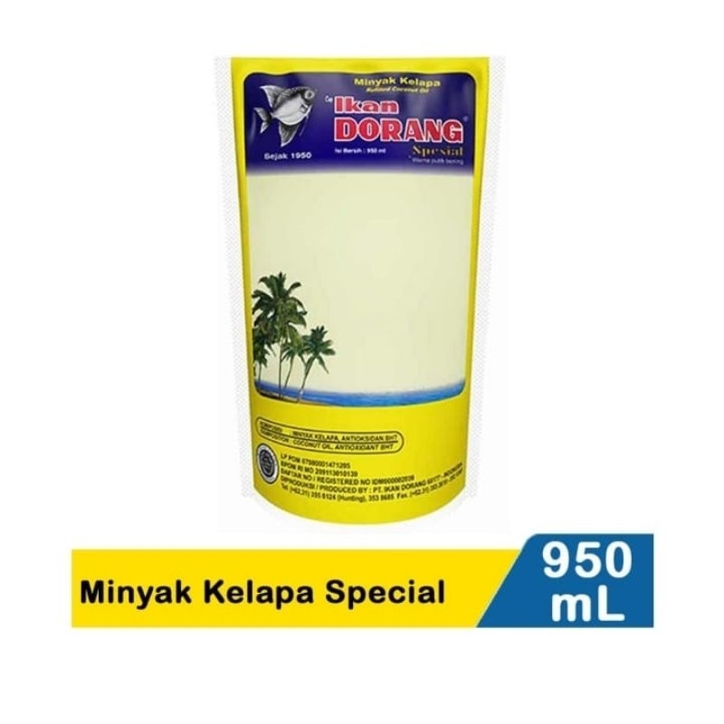 

Ikan Dorang Minyak Goreng Kelapa 950 ml