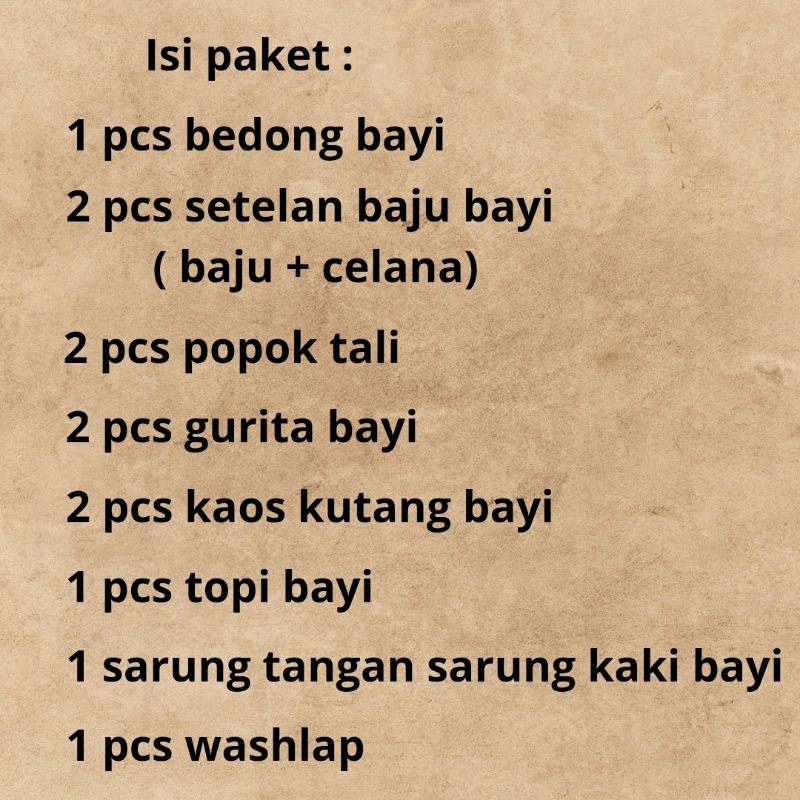 hampers bayi baru lahir lengkap/set perlengkapan bayi baru lahir