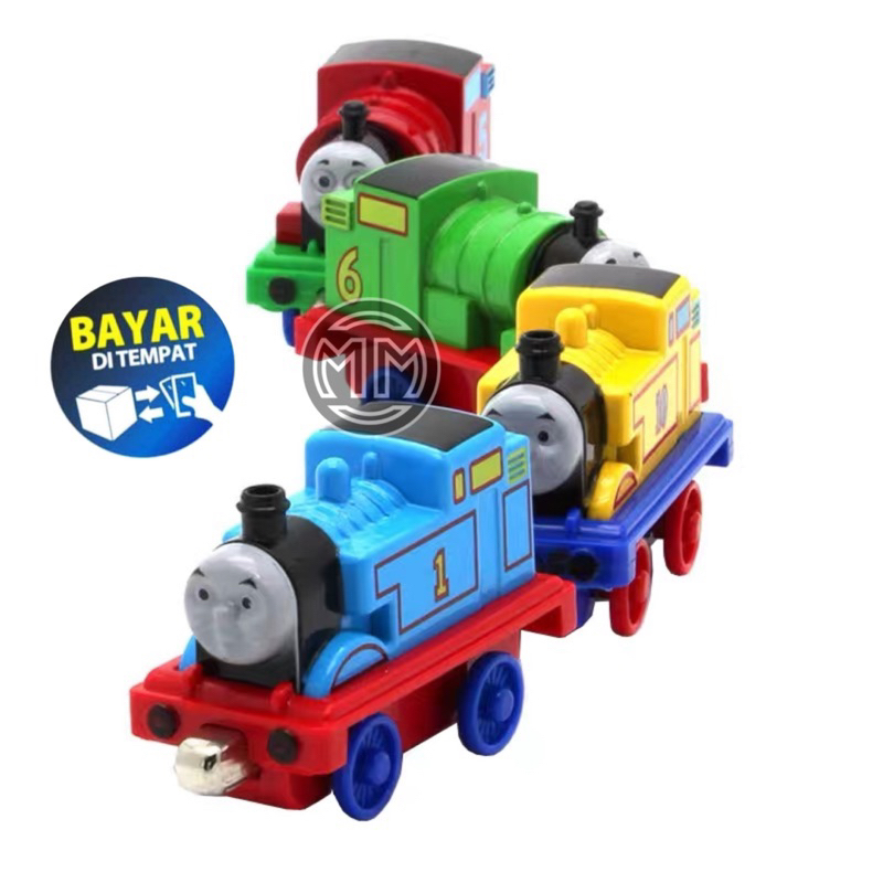 Mainan Mobil Th0mas Train Set Mini Isi 4 pcs Pullback