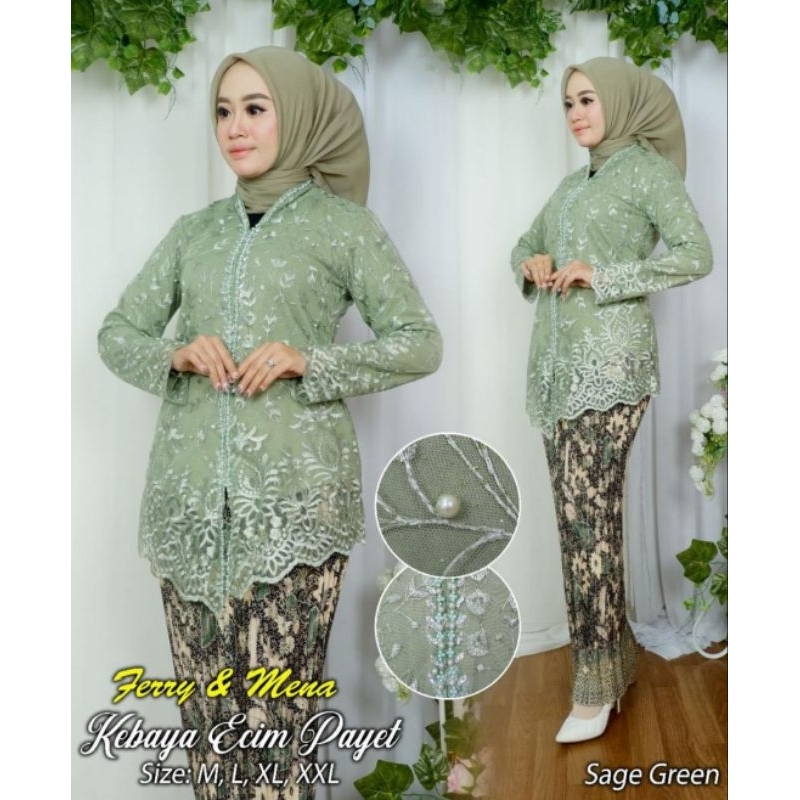 kebaya modern encim FM / kebaya Kartini / kebaya jumbo / kebaya wisuda / kebaya muslim/ kebaya perpi