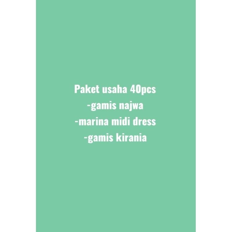 paket usaha 40pcs produk