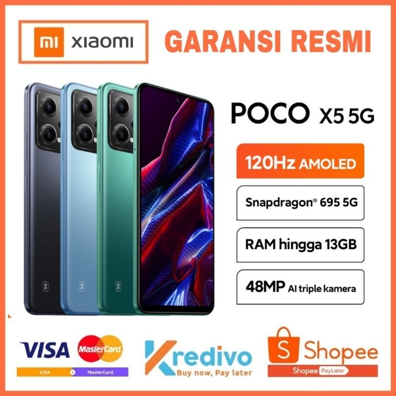 XIAOMI POCO X5(5G)  8GB+5GB/128GB GARANSI RESMI
