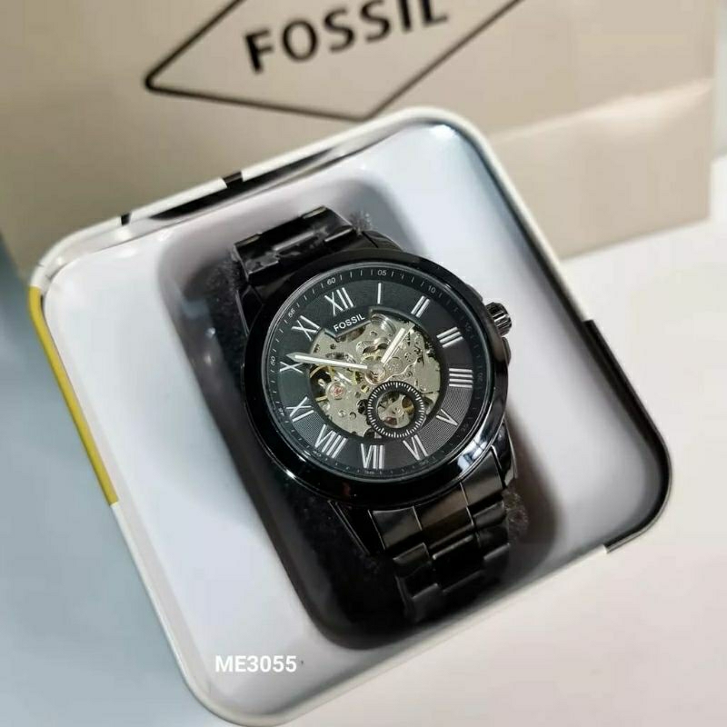 Jam Tangan Automatic Fosl Tanpa Baterai Mekanis Tenaga Gerak Terlaris FS3035