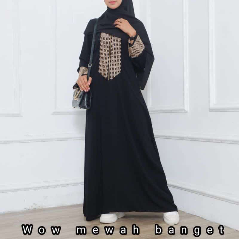 GAMIS SYARI ABAYA BORDIR MUSLIM DUBAI AZWA (BUSUI)