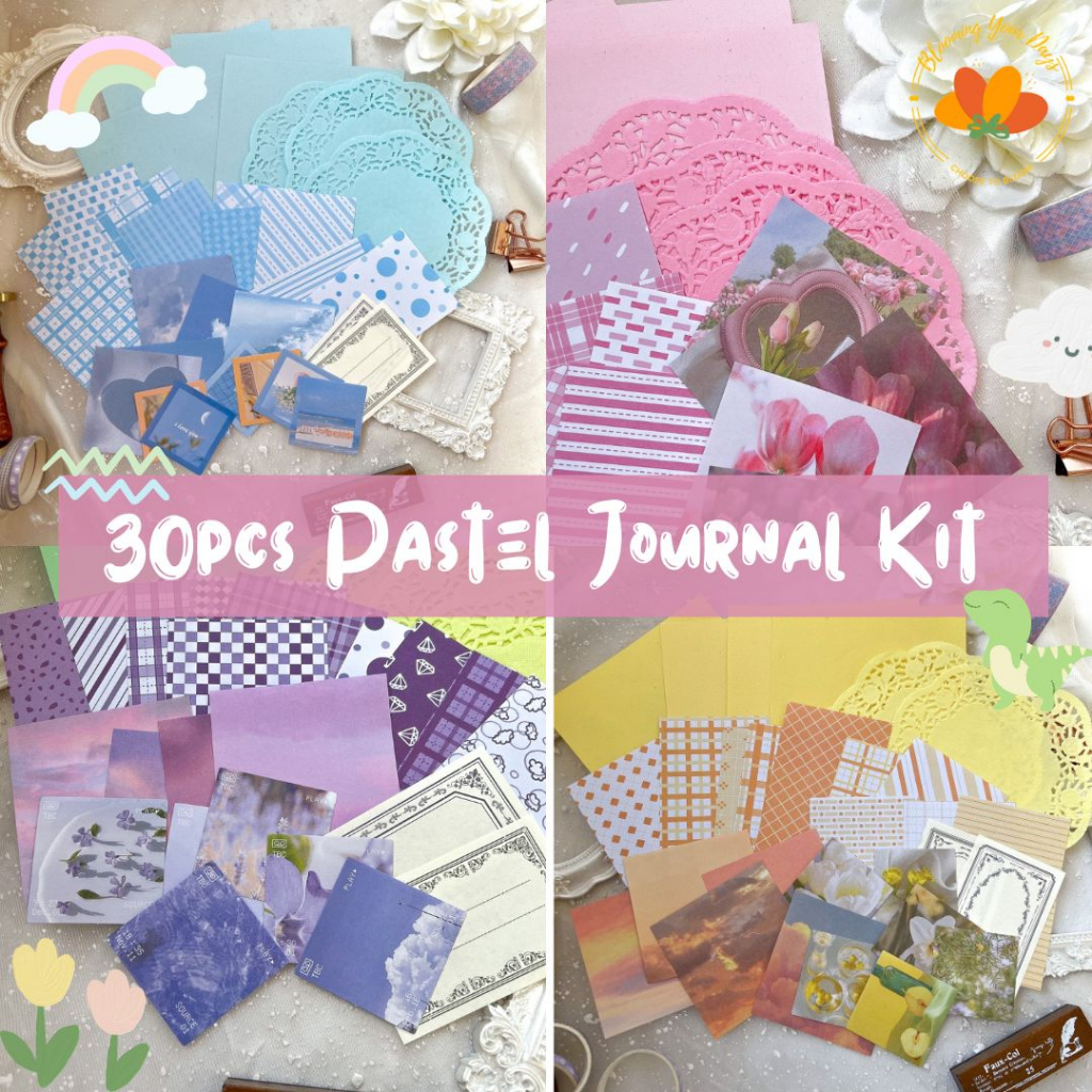 

TERMURAH 30pcs Journal Kit Pastel Cute korean deco journaling jurnal diari dekorasi