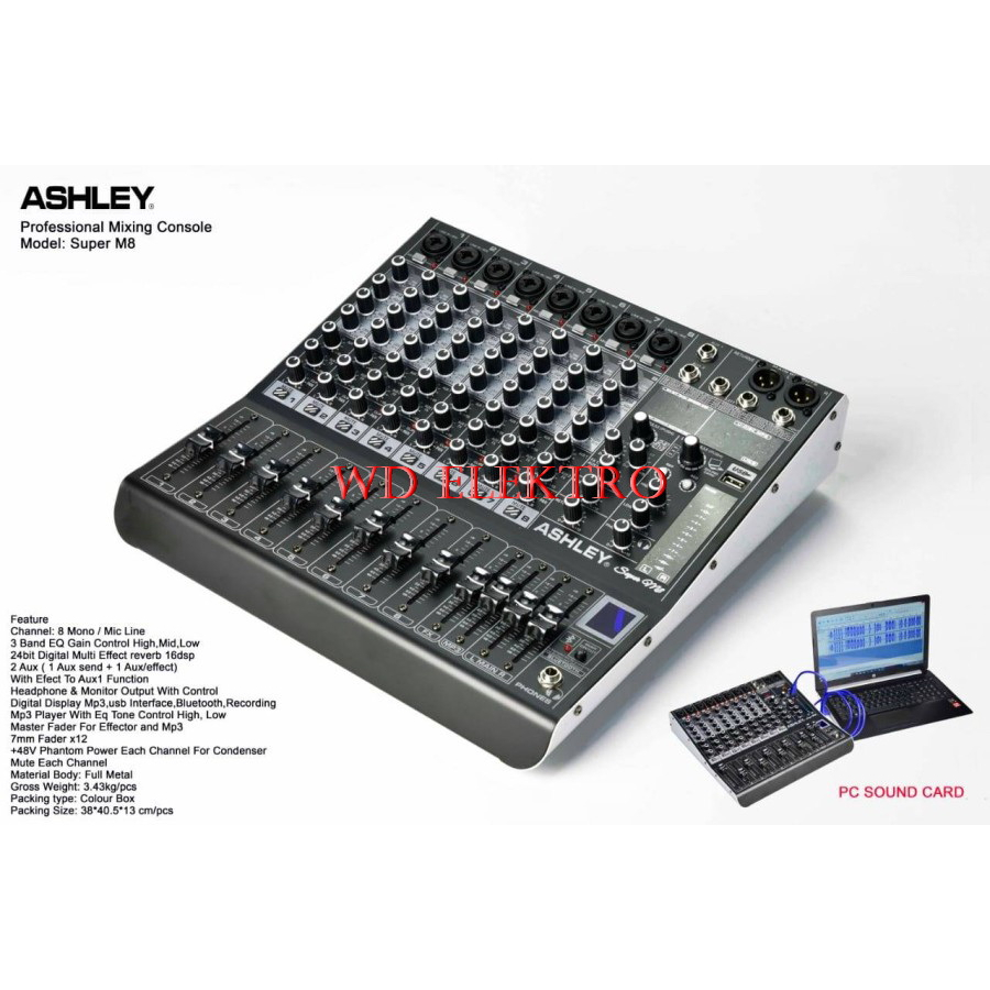 MIXER ASHLEY SUPER M8 MIXER ASHLEY SUPER M 8