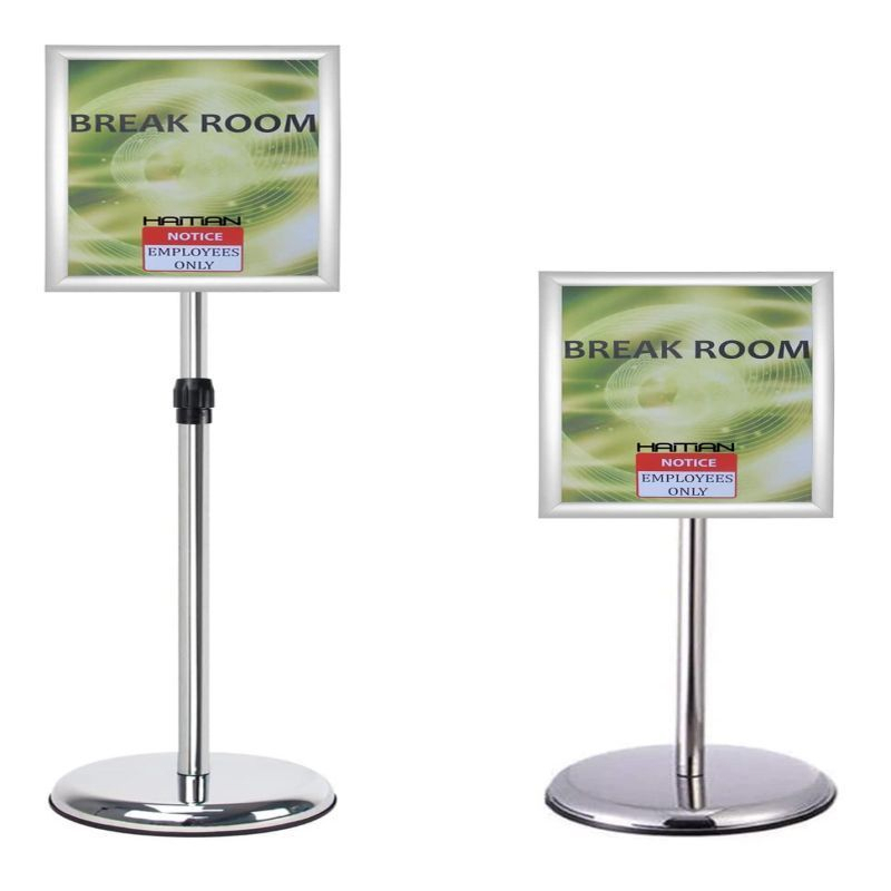 A4 Standing Sign Frame Stainless Standing Welcome Sign Telescoping Standing Frame 70-120cm