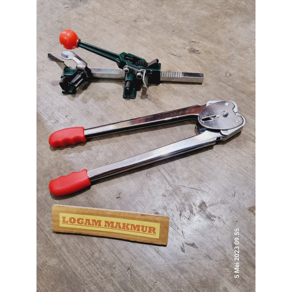 ALAT PENGIKAT MANUAL / MESIN PACKING TALI STRAPPING BAND (1 SET LENGKAP) - TEBAL