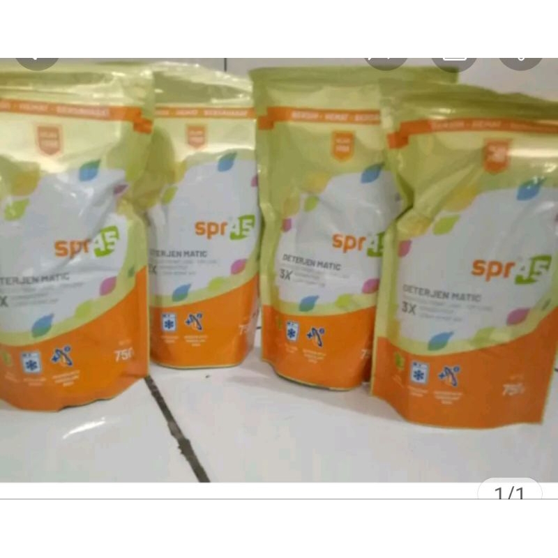 Deterjen Spr 45 kemasan 750g 4 pouch