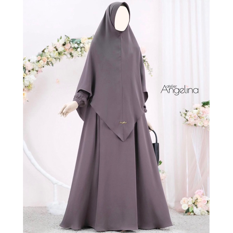 Zayanna Dress Stone Grey XS Atelier Angelina AA