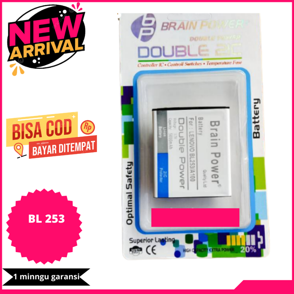 BATREI BATERRY LENOVO BRAIN POWER /BL 253 / A1000 / A2010 / A2580 / BATERRY BATREI BATRE