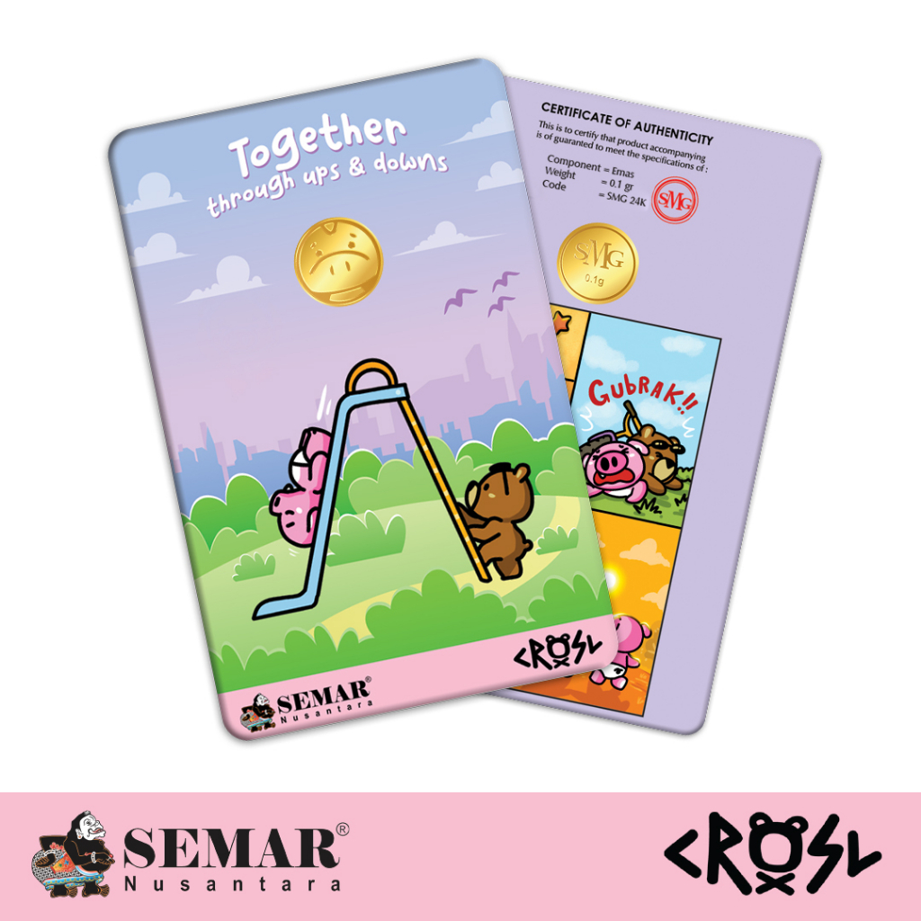 Logam Mulia SMG Gold CRSL Together Emas Batangan Semar Nusantara