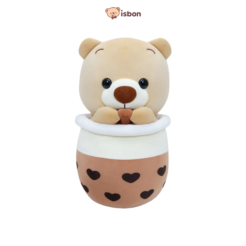 ISTANA BONEKA Boba Bear Humpty tangan Karakter Hewan Untuk Mainan Anak Motif Minuman Brown Sugar Boba Lucu