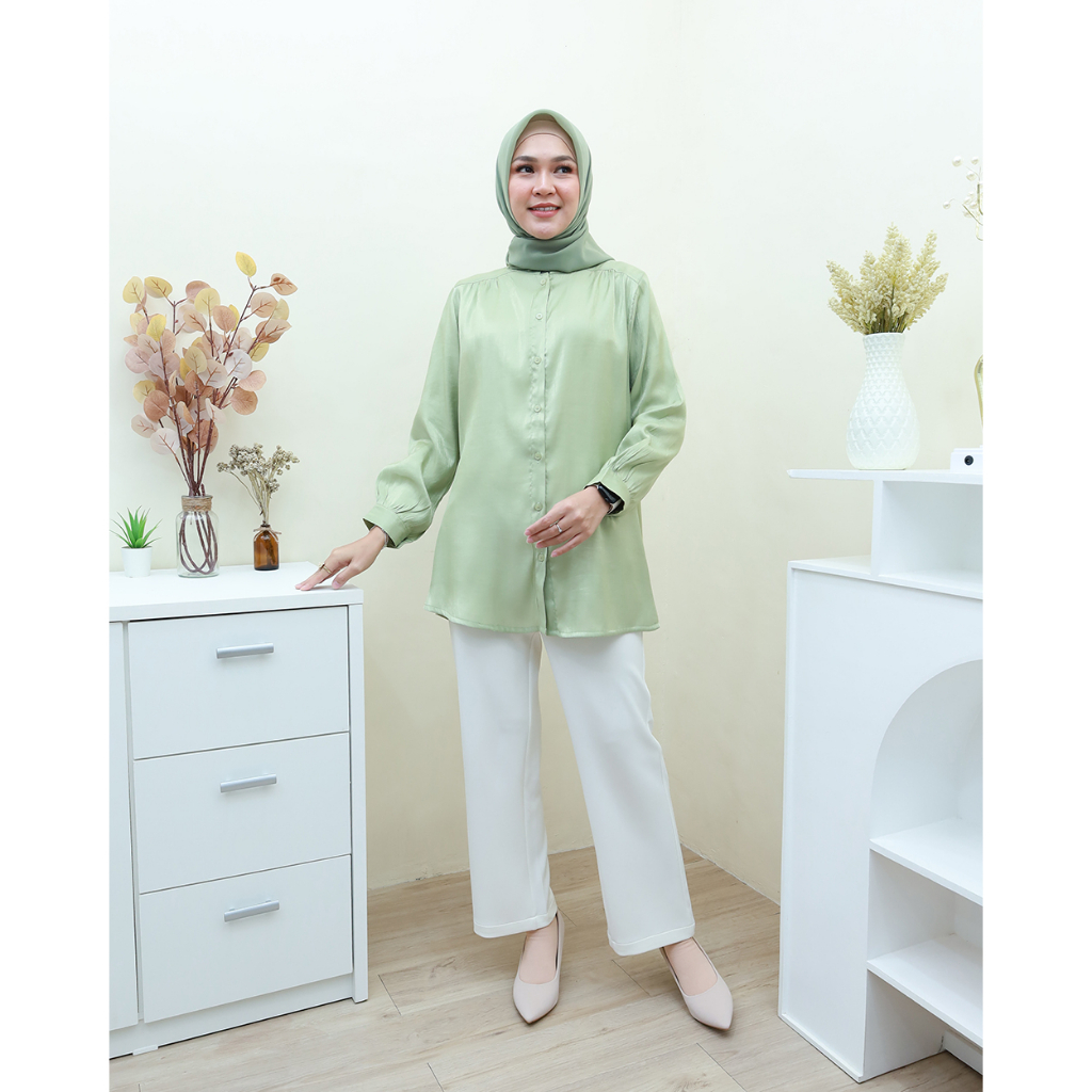 SHIMMER Blouse - Pakaian Wanita Terbaru by Hijab Mamah icis