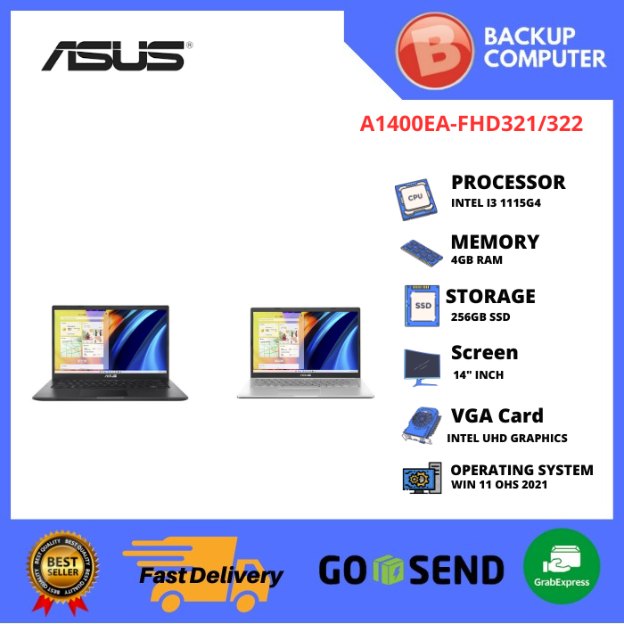LAPTOP ASUS A1400EA-FHD321 /322 i3-1115G4