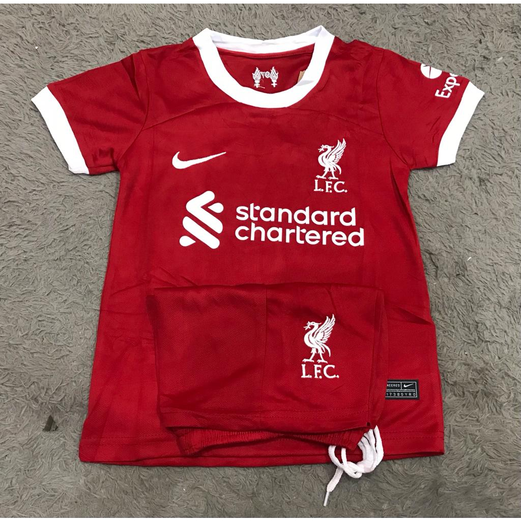 Jersey kids anak anak liverpool home 2023 - 2024 grade ori import