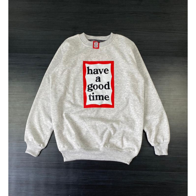 crewneck hagt crewneck have a good time sweater hagt sweater havw a good time