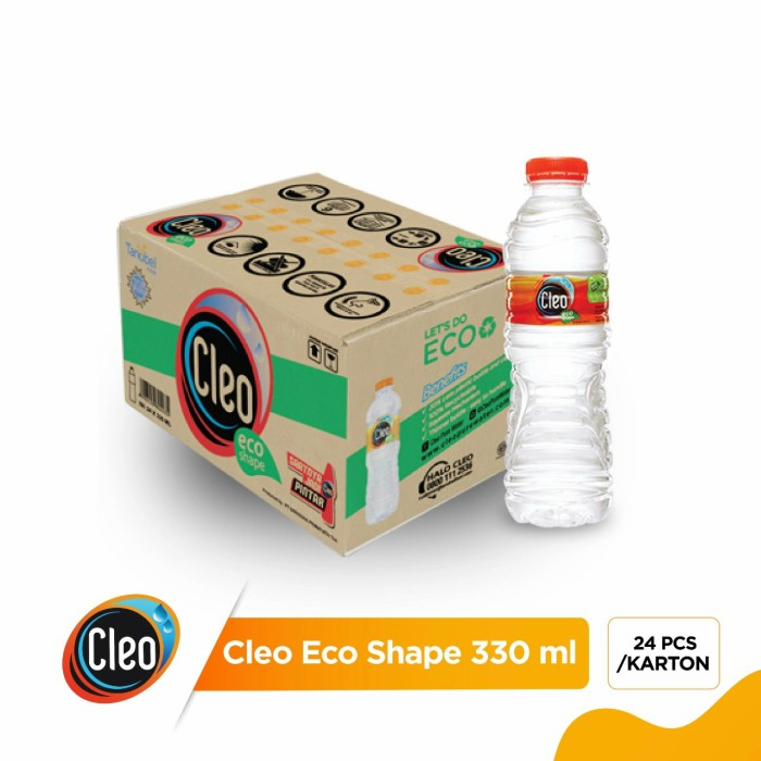 

Cleo 330 Ml (24 Botol) - Air Mineral Cleo 330 1 Dus isi 24 Botol