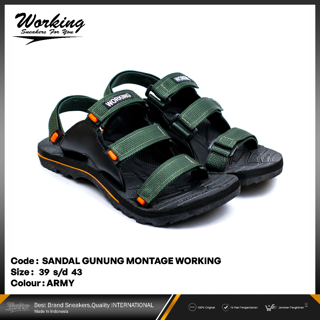 Sandal Gunung Pria Working Montage