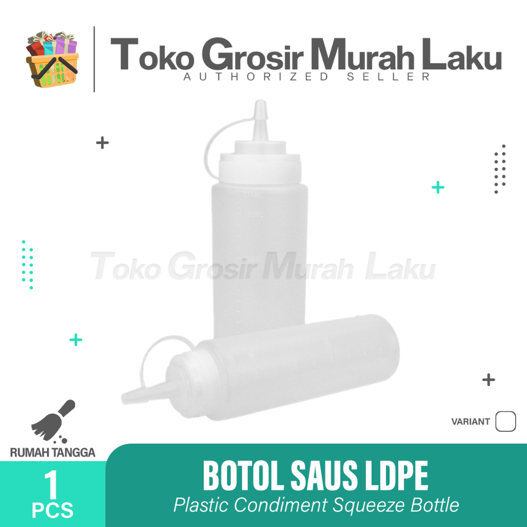 BOTOL SAOS KECAP BUMBU MAYONAISE MINYAK TOPPING PLASTIK TRANSPARAN