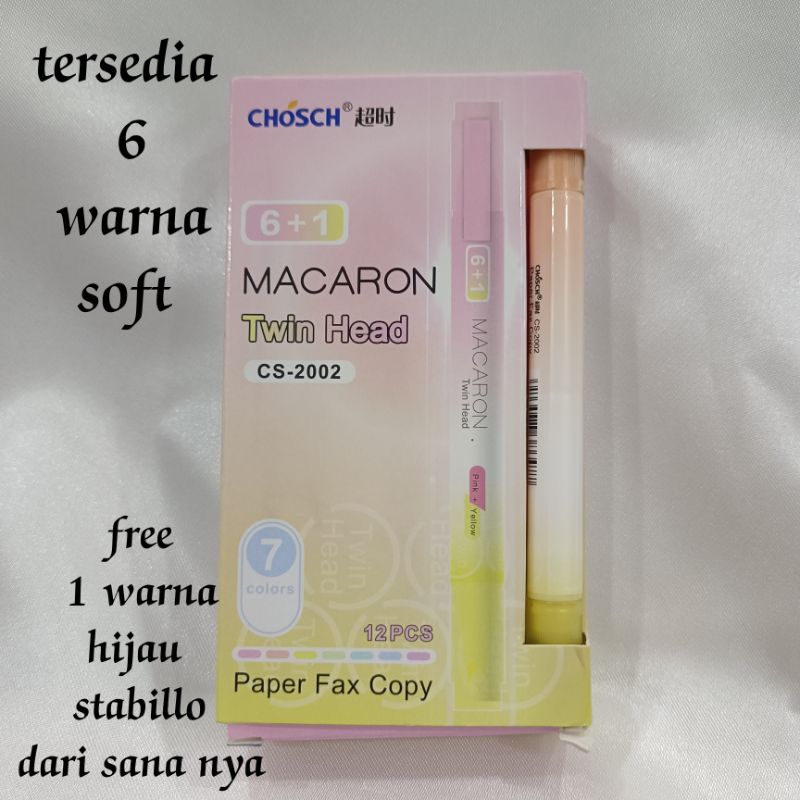 

stabillo terbaru/stabillo warna soft/stabillo 2 arah/stabillo macaron