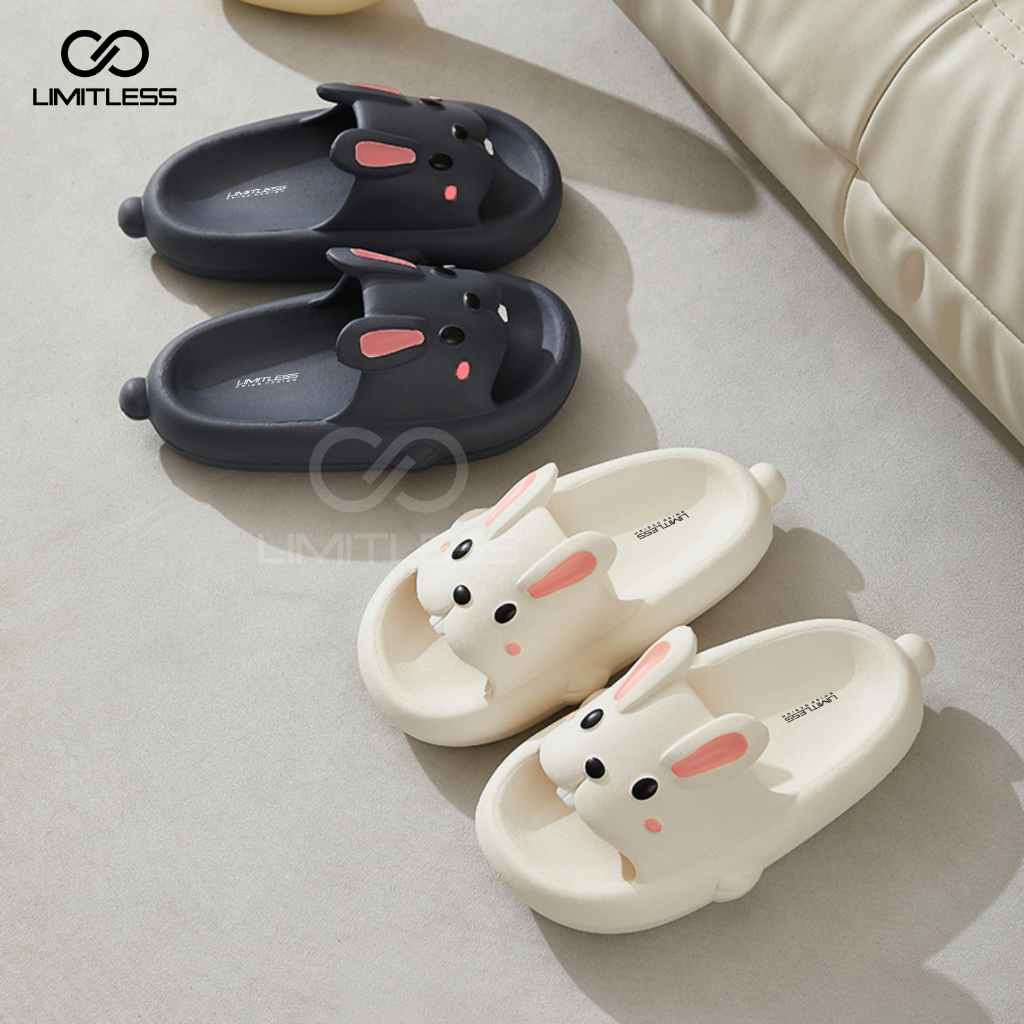 Sandal Rabbit Anak Perempuan Slip On Korea Sendal Bunny Anak Karakter Lucu Sandal Kelinci Terbaru 2023