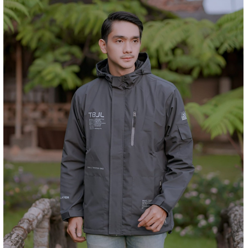 Grey List Jaket Outdoor The Bojiel Nasa Jaket Parasut Jaket Pria Jaket Outdoor Jaket Windbreaker