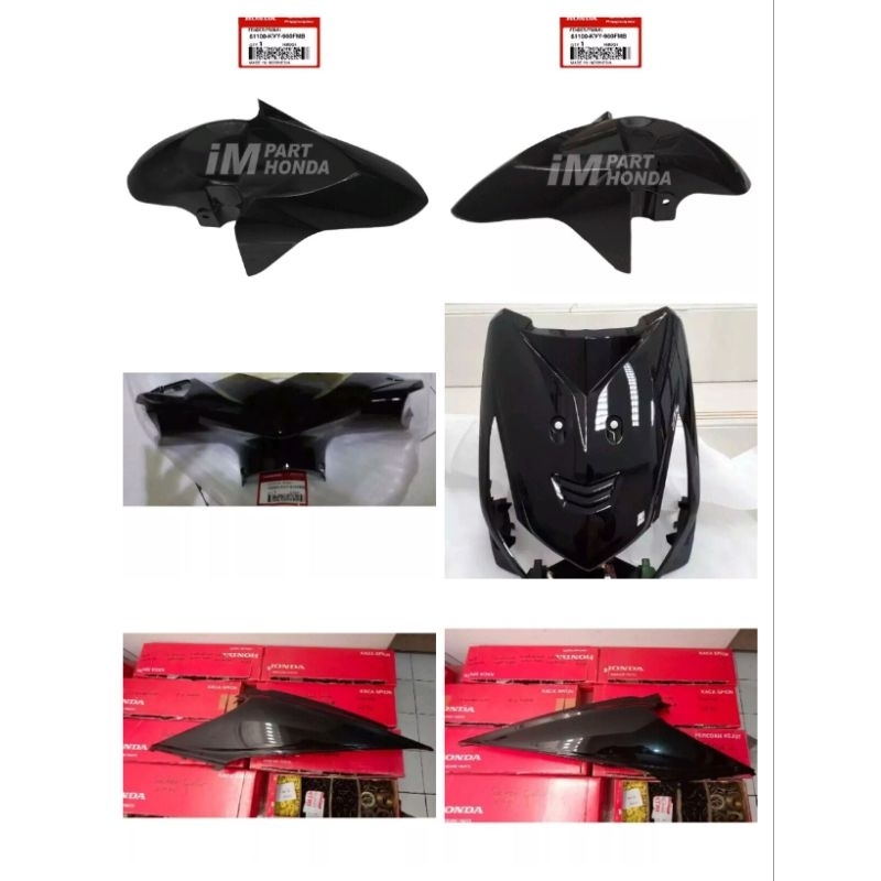 Cover Body Full Set hitam beat karbu Ori AHM