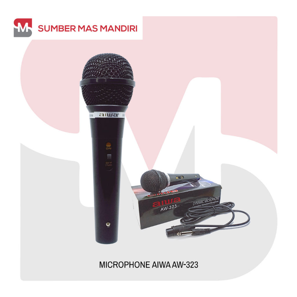 MIC KABEL AIWA AW 323 / MICROPHONE CABLE AW-323 / MIKROFON VOKAL