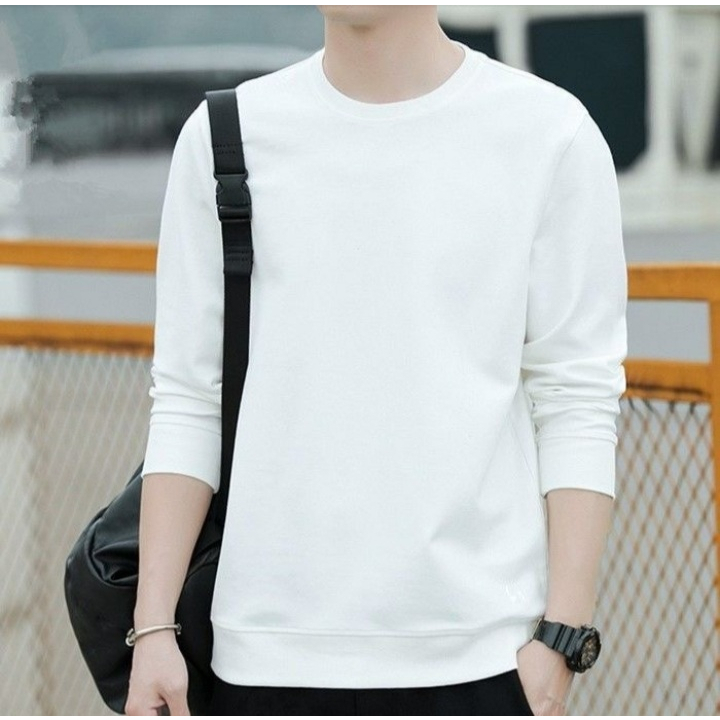 JOSJOLI_STORE/BAJU SWEATER BASIC/Atasan Pria Dewasa Lengan Panjang/Fit To L XL