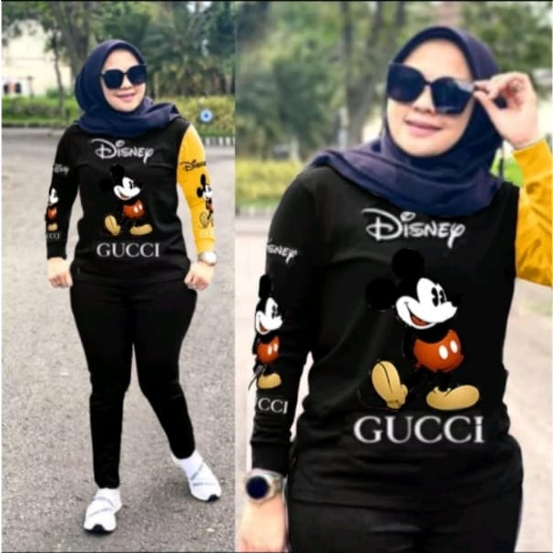 COD Setelan Celana Wanita Dewasa Size L-XL-XXL/ Baju Setelan Wanita Lengan Panjang / Fashion Set Wanita