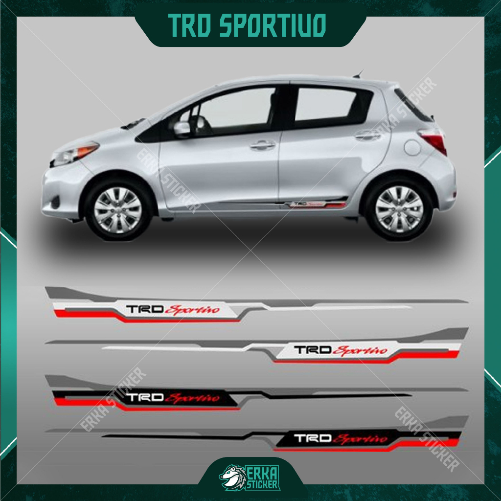 Stiker Mobil Stiker Body Mobil List Body Mobil Yaris Stiker TRD Sportivo