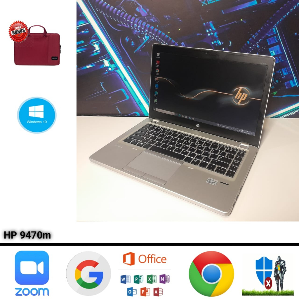 Laptop Hp Elitebook 9470m Core i7 Gen 3 Ram 8GB SSD 256GB Backlight Windows 10