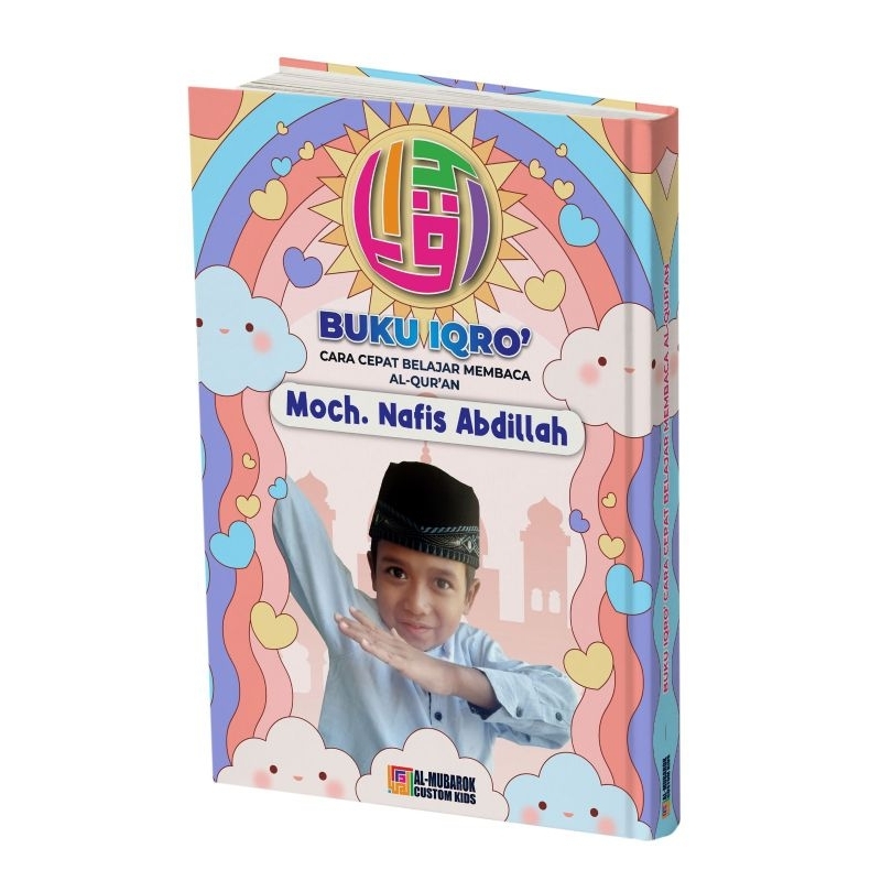 Iqro' Custom Nama dan Foto Iqro custom A5 Iqro custom Jilid 1 - 6 Iqro' Warna