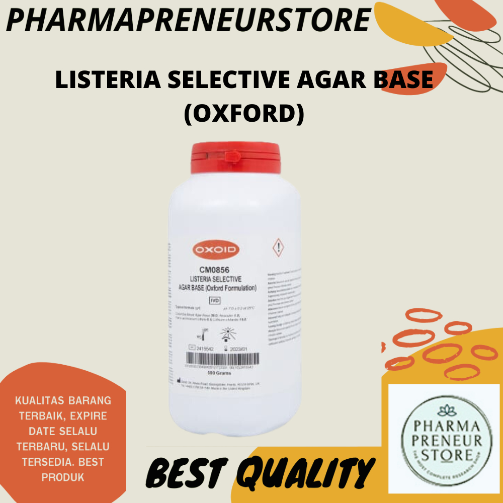 LISTERIA SELECTIVE AGAR BASE (OXFORD) 500 GRAM OXOID BEST QUALITY