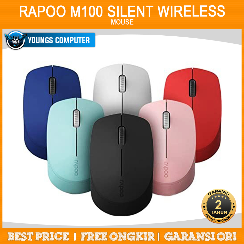 MOUSE RAPOO M100 SILENT WIRELESS Multimode: 2.4Ghz + Bluetooth 30/5.0