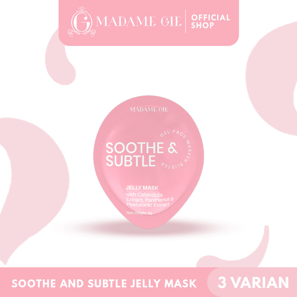 Madame Gie Jelly Mask -Skincare Gel Masker Wajah Blister