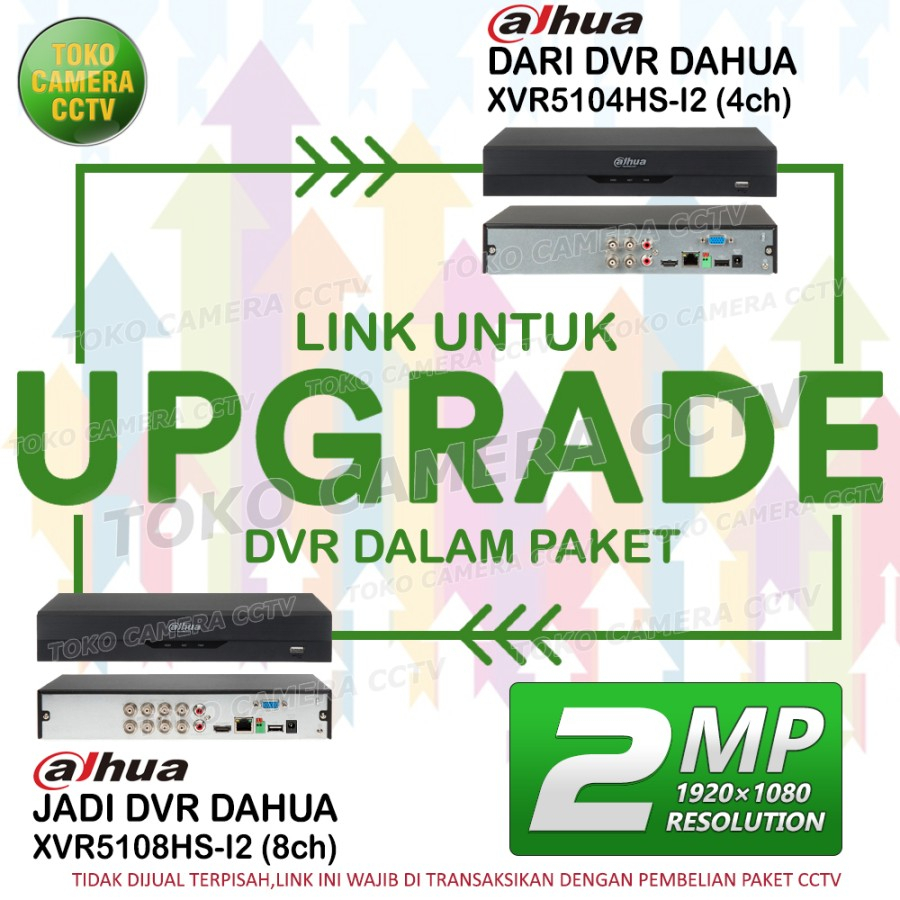 UPGRADE DVR DAHUA 4 MENJADI 8 CHANNEL 5MP