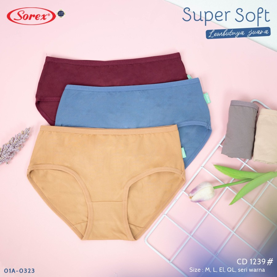 CELANA DALAM WANITA SOREX 1257 MINI 1239 MIDI SUPER SOFT