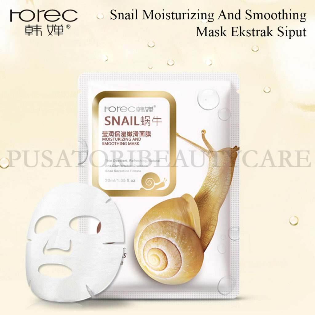 HCHANA/ROREC Masker Snail Moisturizing And SmoothingMask Ekstrak Siput