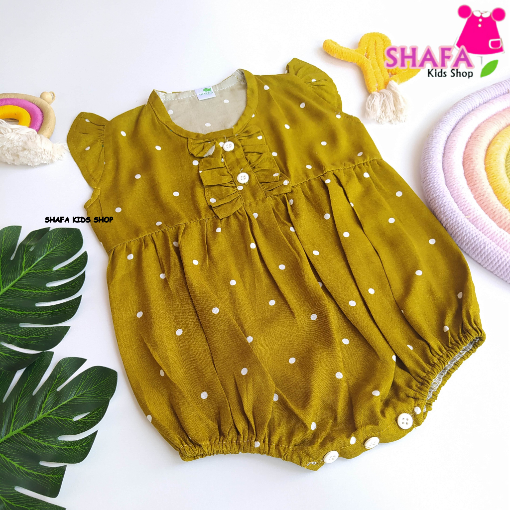 JUMPSUIT BAYI PEREMPUAN USIA 0-6 BULAN / BODYSUIT BAYI PEREMPUAN USIA 6 18 BULAN / JUMPER BAYI PEREMPUAN / FASHION BAYI / PAKAIAN BAYI / BAJU BAYI PEREMPUAN / SHAFA KIDS MOTIF BUNGA